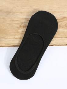 6 双男女款简约纯黑色低帮隐形短袜舒适透气适合日常穿着女士袜子黑色袜子