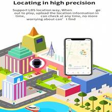 1 pieza Reloj inteligente 2024 Nuevo con tarjeta SIM Smartwatch como regalo Llamada de emergencia SOS Cámara 2G Chat de voz Pantalla a color Seguimiento de ubicación LBS Alarma Monitoreo remoto Juegos matemáticos Linterna - Verde - Ver 10