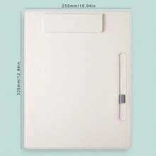 A4 Leather File Folder With Writing Board, PU Clipboard, Office Supply Document Holder,Back To School,School Supplies