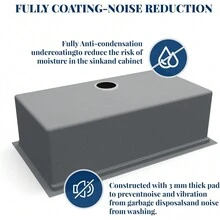 Kitchen Sink,30/33 Inch Undermount Kitchen Sink 16 Gauge Single Bowl Stainless Steel Kitchen Sink With Integrated Ledge And Accessories(Pack Of 5),30"/33"-Workstation Sink - 33 inch - 查看 6