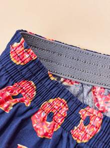 Men 3pcs Flamingo & Lip Print Boxer Brief