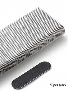 50/100片双面迷你指甲抛光块锉刀修整器打磨抛光指甲抛光板专业工具 - 彩色 - 查看 13