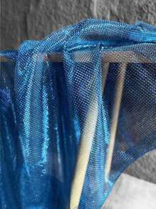 1 Miếng Biến đổi dần Hai màu Lưới Chất vải , Laser Kết cấu Nhìn xuyên qua Chất vải Chân váy dài Khăn choàng Creative Thủ công Chất vải - Nhiều màu - Xem 6
