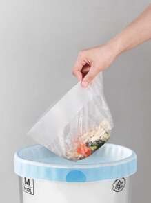 Kitchen Standing Drain Bag, Disposable Sink Strainer Net, Prevents Clogging, Food Waste Draining Bag - White - View 7