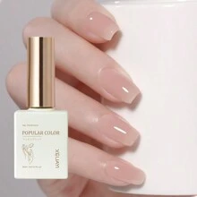 1支15ml裸粉色透明凝膠指甲油,可浸泡式閃粉凝膠指甲油,適用於所有季節 - 家用美甲diy - 藕粉色 - 查看 4