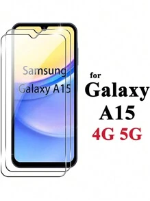 Compatible With Samsung Galaxy A15 4G 5G Tempered Glass Screen Protector Crystal Mica 9H Protective HD Clear Transparent Anti Scratch Easy Install High-Definition Clear, Bubble-Free, Scratch And Shatter Resistant Tempered Glass Screen Protector Ultra-High Definition Gift For Birthday/Easter/Presidents Day/Christmas//Family/Friends/Boy/Girlfriend - Clear - View 9