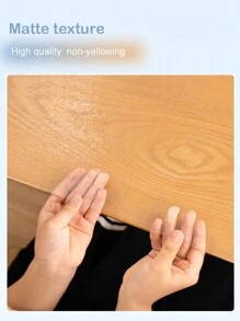 1 pieza Alfombrilla para mesa de comedor en el hogar, mantel de mesa de comedor transparente de alta calidad, sin olor peculiar, impermeable y resistente al aceite, protección suave para escritorio de cristal - 1,0 mm de grosor, suministros de decoración del hogar interior