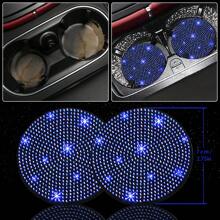 27pcs Bling Car Accessories Set For Women, Bling Steering Wheel Covers Universal Fit 15 Inch, Bling License Plate Frame,  Phone Holder, Car Coasters