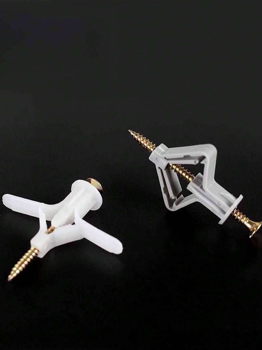 DAIEN Drywall Specific Plastic Expansion Anchor Screw Bolts Set, Includes Screws, Sleeves, And Anchors - Aircraft Butterfly Expansion Screw - View 1