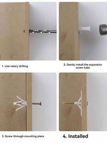 DAIEN Drywall Specific Plastic Expansion Anchor Screw Bolts Set, Includes Screws, Sleeves, And Anchors - Aircraft Butterfly Expansion Screw - View 2