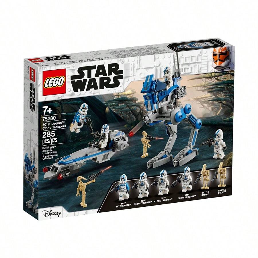 Kit de construcción de Soldados Clon de la Legión 501 de  75280, un emocionante set de acción para el juego creativo - Multicolor - Ver 1