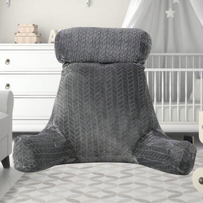 Reading Pillow For Bed Back Rest Lumbar Support Arm Seat Cushion Lounger Pad 2 In 1 Extra Large Reading Pillow With Neck / Arm Support With Extra Filled