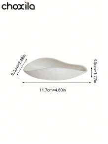 choxila 1 pieza Bandeja de pesaje de granos de café, bandeja de dosificación y medición de granos de café, bandeja de porcelana blanca para granos de café, cucharilla de medición de hojas de té y café para placa de pesaje de café, cucharilla de medición de granos de café, accesorios para juego de café goteo manual. Esta bandeja de granos está diseñada con un pico estrecho que facilita verter los granos de café en el molinillo sin derramarlos. Artículos escolares - Plato de frijol de cerámica - Ver 4