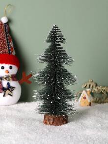 1pc Mini Snowy Christmas Tree, Small-Medium-Large Sizes, Home Holiday Party Shop Window Hotel Decoration, Halloween, Halloween Decoration