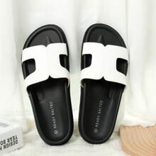 READYSALTED Women's Sandals Outdoor Non-Slip Waterproof Thick Sole Casual Beach Shoes Comfortable Fashion Flat Sandal Shoes - White - View 2