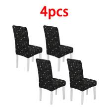 1/2/4/6 chiếc Vỏ bọc ghế, Vỏ bọc ghế phòng ăn, Vỏ bọc co giãn Halloween cho ghế nhà bếp/ghế phòng ăn, Vỏ bọc ghế có thể tháo rời và giặt được, Thích hợp cho gia đình, khách sạn, tiệc tùng - nhiều màu - Xem 18