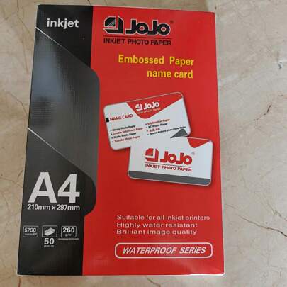 50sheets Double Sided High Glossy Coarse Linen Texture A4 Photo Paper Back To School