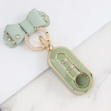 1pc Car Key Fob Cover, Soft TPU Car Key Holder/Case Shell For Fiat 500 Key Cover For Boyue For Bravo For Iveco For Olsen Car Key Remote Fashionable And Keybags Suitable For Girls