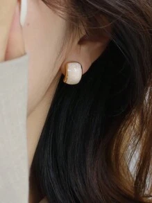 5pcs/Set Elegant Moon & Pearl Stud Earrings, Luxury Rhinestone Embellished Dangle Earrings, Suitable For Women Daily & Festival Wear - Five-piece Set B - View 5