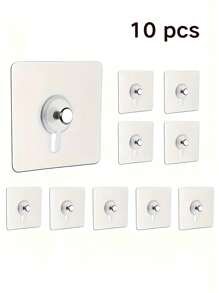 10 pièces Crochet de suspension pour cadres photo sans marque, crochet auxiliaire de suspension pour peinture décorative, horloge, crochet à clouer sans perçage, crochet adhésif mural, crochet utilitaire pour décoration d'intérieur