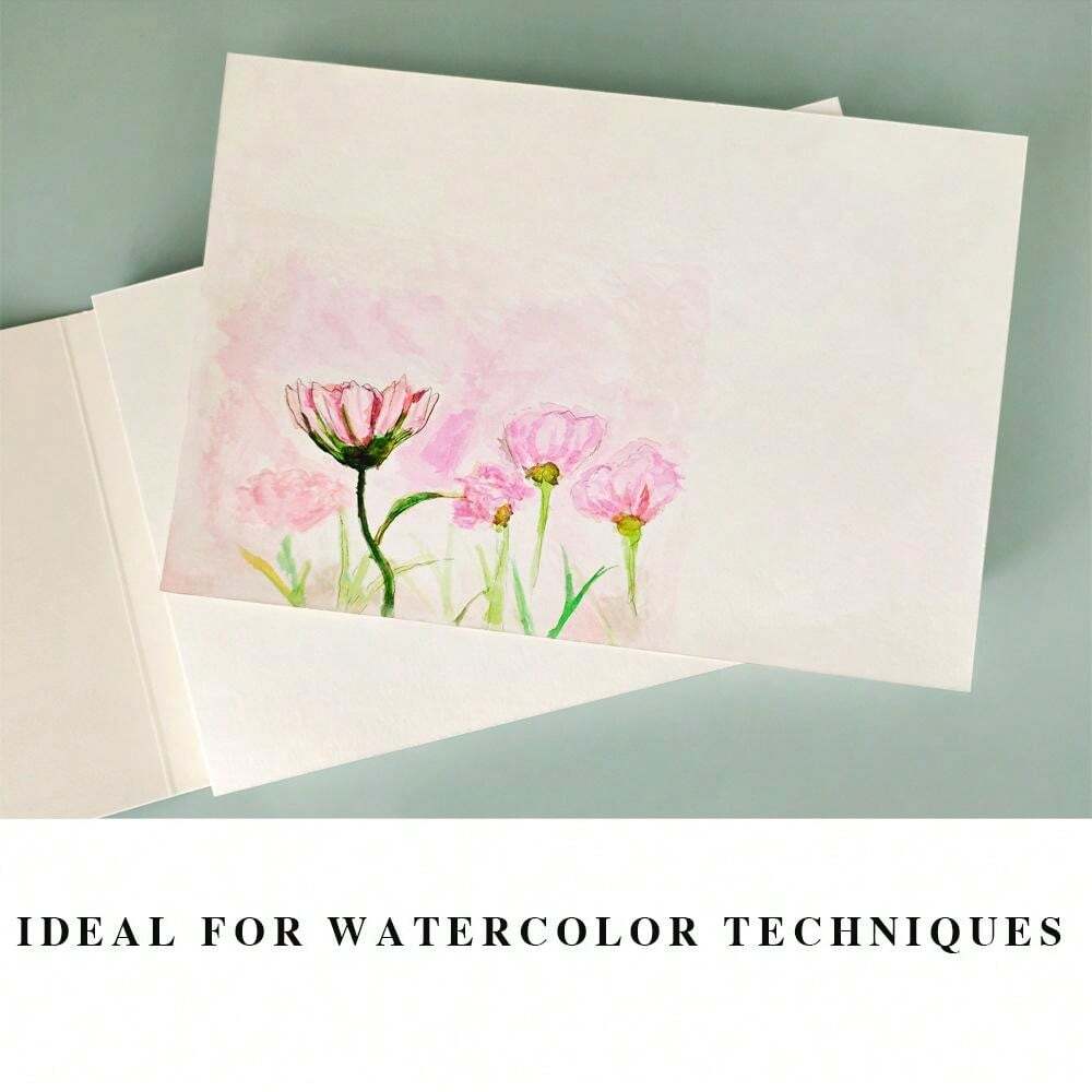 2pcs Art Watercolor Book, Thickened 300g Paper, Student Drawing