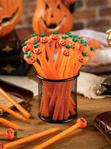 10 Chiếc Bút Trung Tính Halloween - Họa Tiết Bí Ngô Và Đầu Lâu Dễ Thương, Mực Đen Đầu Mịn 0.5mm, Bút Học Sinh, Bút Học Sinh, Bút Gia Đình, Thích Hợp Làm Quà Tặng Tiệc, Đồ Dùng Trường Học Và Văn Phòng - Bút Halloween, Đồ Thủ Công Halloween - Nhiều màu - Xem 3