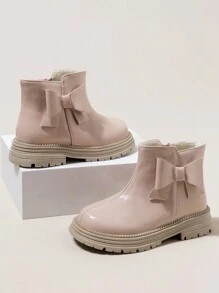 一双时尚优雅保暖轻便雪地靴儿童款保暖靴 - 淺粉色 - 查看 3