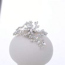 1件婚礼发饰，新娘发饰，婚礼头饰，新娘头饰，新娘发梳，伴娘发夹，皇家皇冠，情人节配饰