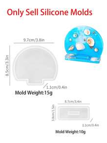 2 件装环氧树脂相框硅胶模具 DIY 石膏设计模具 心形相框模具 家居装饰 - Photo Frame - 查看 10
