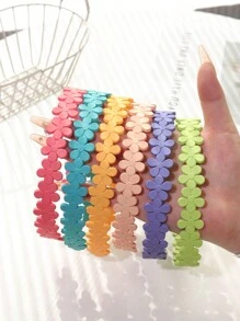 Multiple Pcs Kids Simple Versatile Wavy Plastic Headbands With Teeth