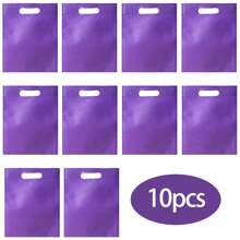 10 túi quà tặng vải không dệt nhiều màu, kích thước khoảng 8"X10", lý tưởng cho các lễ kỷ niệm, túi đựng kẹo, túi tái sử dụng, ngày lễ tình nhân trở lại trường - Nhiều màu - Xem 18