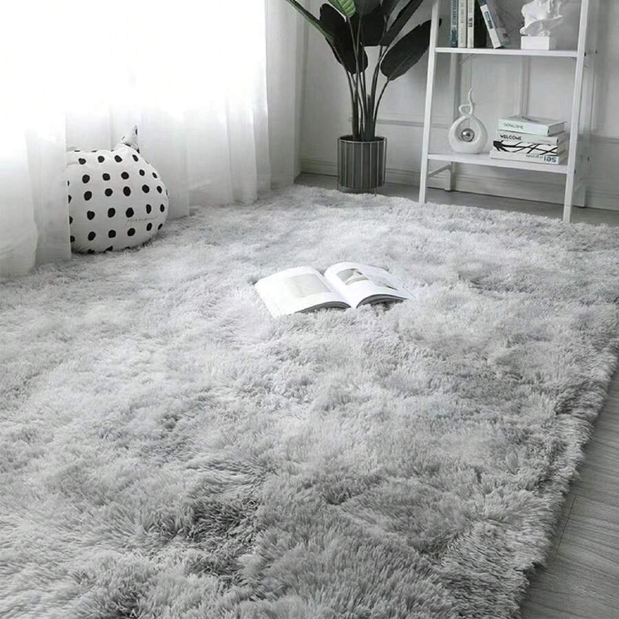 1pc HighEnd Soft & Fluffy Living Room Carpet, 1cm Thick Shaggy Floor