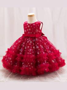 Sukienka dla młodej dziewczyny, księżniczka, wieczorowa suknia imprezowa - Czerwony - Zobacz 1