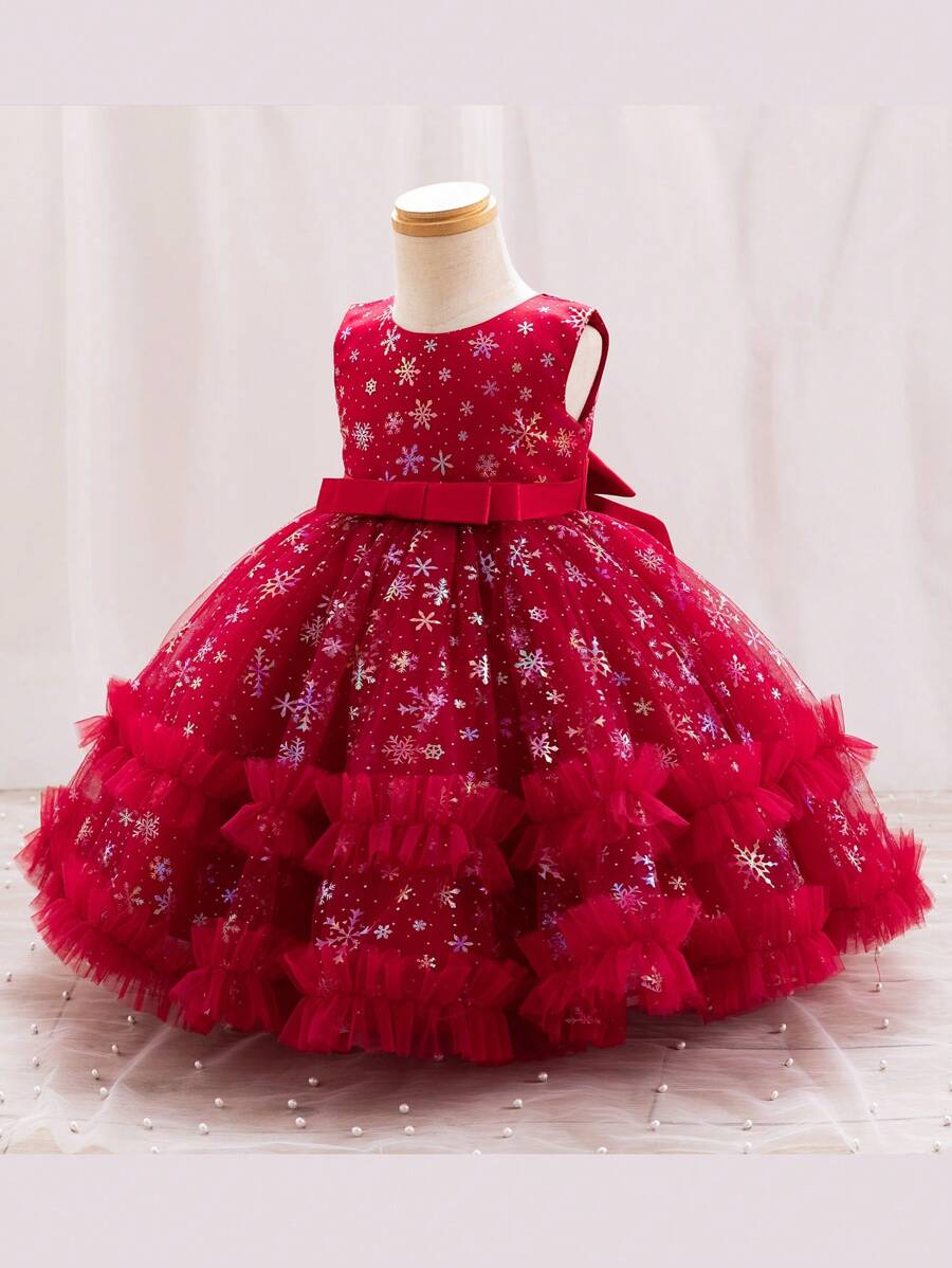 Sukienka dla młodej dziewczyny, księżniczka, wieczorowa suknia imprezowa - Czerwony - Zobacz 1