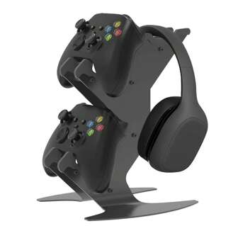 NBCP Controller Holder, Gaming Headset Stand Mount For PS5 / PS4 / Xbo Series X S/Xbo One/Switch/Headset Aluminum Metal Holder Universal Gamepad Gaming Controller Accessories