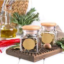 TYFYO 500张/卷牛皮纸贴纸圆形空白标签手工礼品标签纸DIY信封封口贴纸文具，圣诞节情人节