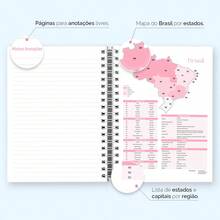 Daily Planner Plus 2025 Hard Cover Colors Sweet Confetti - 粉紅色的 - 查看 10