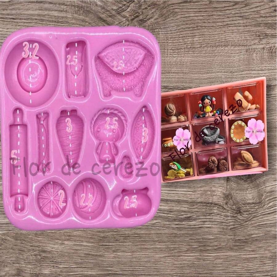 ACCESORIOS DE MOLDE DE SILICONA PARA FERIADOS NACIONALES. Asegúrese de verificar las MEDIDAS y ESTAR DE ACUERDO con el TAMAÑO DEL MOLDE