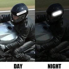 10pcs Universal Car Safety Warning Reflective Stickers, Motorcycle Helmet Stickers Auto Parts - 10pcs - View 4