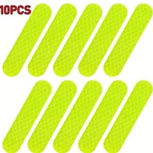 10pcs Universal Car Safety Warning Reflective Stickers, Motorcycle Helmet Stickers Auto Parts - 10pcs - View 7