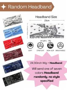 Headband Wigs Highlight Brown Short Straight Hair Black Bob Headband Wig Wear And Go Glueless Wig Synthetic Wig With Headband 12 Inch For Women