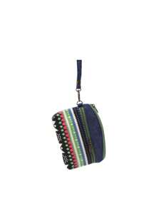 Mini Fabric Coin Purse Pattern Card Bag Double Zipper Bag(Random Pattern) Wallet Small Gifts For Women