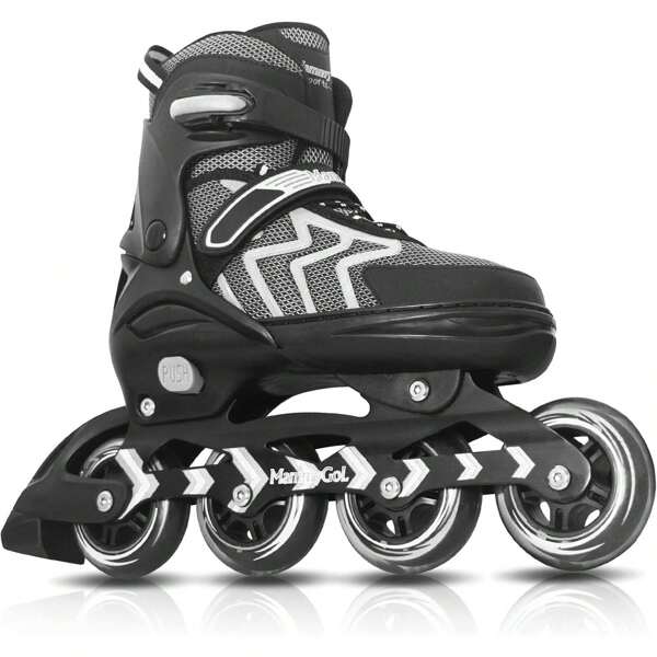 Inline Skates For Adults Kids, Adjustable Aggressive Durable Roller Skates With Giant Wheels, High Performance Skates For Men Women Boys Girls
