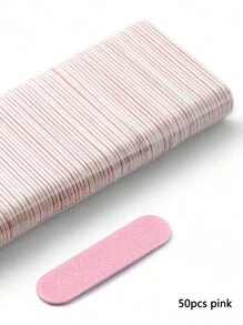 50/100片双面迷你指甲抛光块锉刀修整器打磨抛光指甲抛光板专业工具 - 彩色 - 查看 18