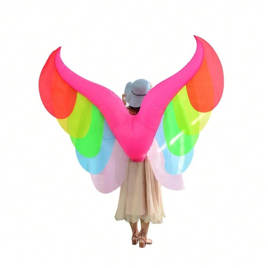 Inflatable Wings Costume Blow Up Wing Suit Fancy Limb Dress For Cosplay Party Christmas