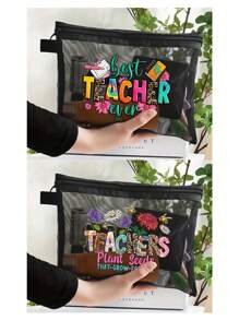 1/2 chiếc, Túi lưới đen, Túi đựng mỹ phẩm nữ có khóa kéo in chữ hoa, Túi lưới đựng đồ trong suốt, Túi đựng đồ vệ sinh, Quà tặng cho cô ấy, Thích hợp để đựng mỹ phẩm cho phụ nữ, Đựng mỹ phẩm ở ký túc xá đại học, Du lịch cho phụ nữ, Túi quà tặng, Túi đựng mỹ phẩm vui nhộn in chữ nhiều màu, Quà tặng cho giáo viên dự tiệc về trường, Quà tặng cho chị em gái, Quà tặng tuyệt vời nhất cho giáo viên, Quà tặng sinh nhật, Quà tặng kỷ niệm, Quà tặng tốt nghiệp Túi đựng đồ trang điểm Đồ dùng học tập Đồ dùng thiết yếu khi đi du lịch Túi đựng đồ trang điểm Đồ dùng thiết yếu cho ngày lễ Túi đựng đồ trang điểm Túi đựng đồ trang điểm Tổ chức đồ trang điểm Tổ chức đồ trang điểm mùa đông ngày lễ Lưu trữ đồ trang điểm - màu đen - Xem 20