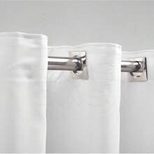 Curtain 7.00 X 2.30 Microfiber Fabric For Living Room Bedroom Eyelets Chrome Various Colors - 白色 - 查看 2