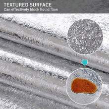 3m/5m Gold/Silver Aluminum Foil Self-Adhesive Wall Sticker For Kitchen Stove Backsplash, Waterproof, Moisture-Proof, Oil-Proof, Fireproof, Heat Resistant, Trimmable Wall Protector Paper