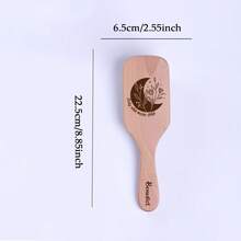 1 cái, Lược tên tùy chỉnh, Máy mát xa da đầu, Lược chống tĩnh điện, Quà tặng kỷ niệm Ngày của Mẹ, Quà tặng lưu niệm, Quà tặng sinh nhật cho bé gái, Quà tặng phù dâu, Lược bướm tùy chỉnh - màu nâu - Xem 12