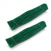 200pcs Glitter Seven Colors Pipe Cleaner, Sparkling Glitter Chenille Stems - Vibrant Colors, Perfect For DIY Arts & Crafts